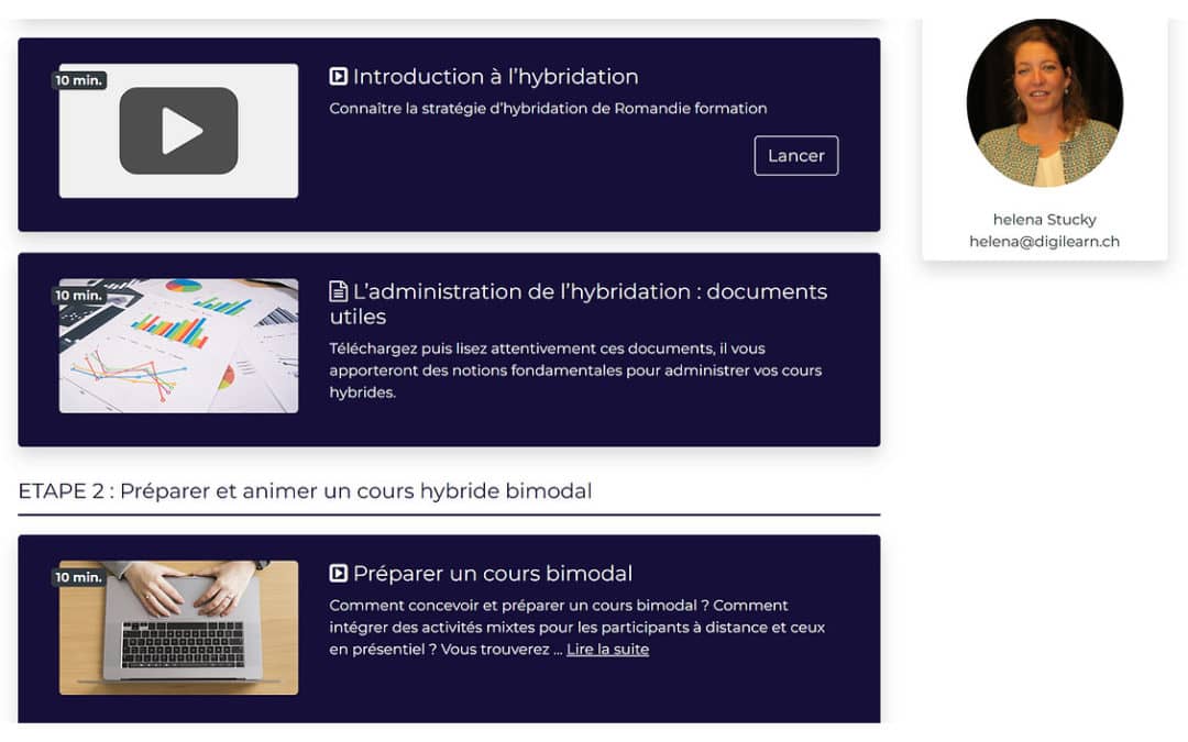 Parcours hybride modulaire